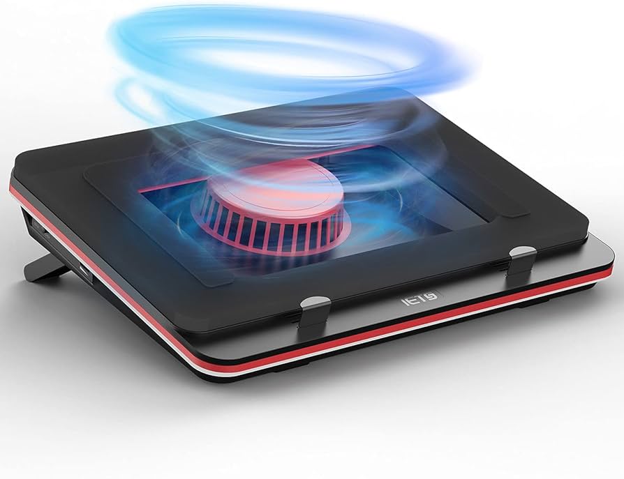 Photo 1 of IETS GT500 Powerful Turbo-Fan (4200 RPM) Laptop Cooling Pad with Infinitely Variable Speed,