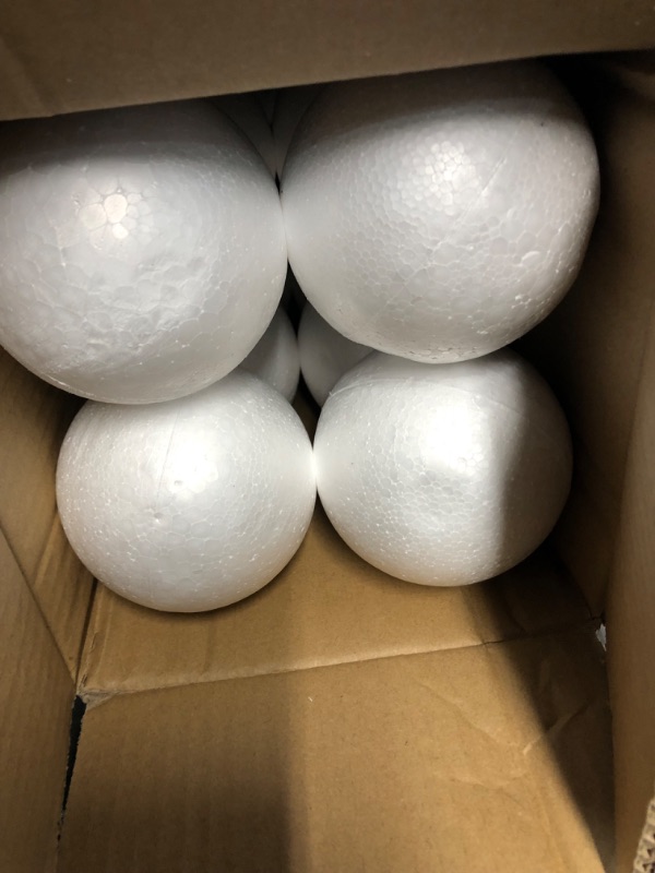 Photo 2 of [16 Pack] Craft Foam Balls 4 Inches Polystyrenets Foam Ball,DIY Foam Balls