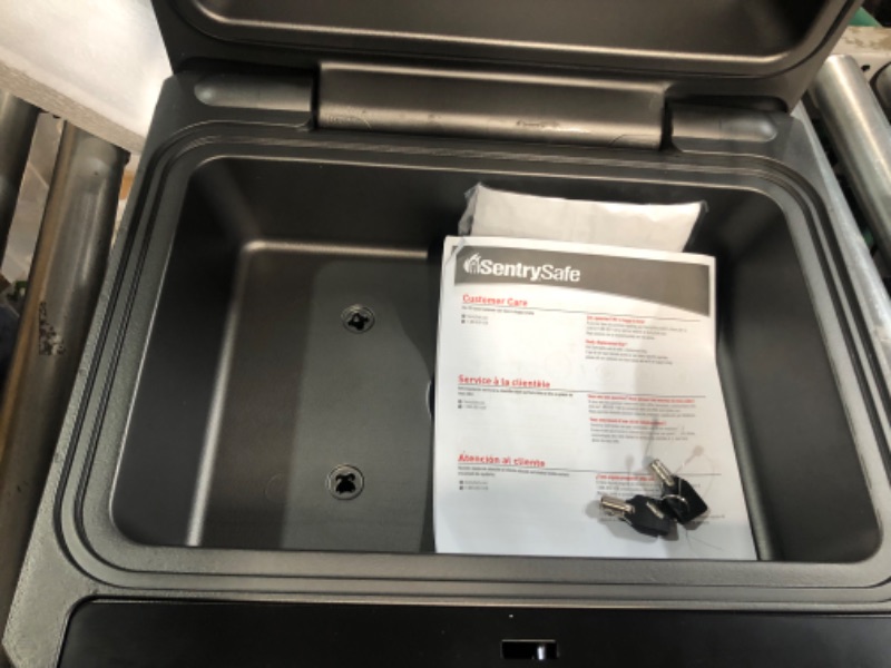 Photo 1 of SentrySafe Fireproof and Waterproof Safe Box with Key Lock, 0.36 Cubic Feet, 7.6 x 16.5 x 14.8 Inches, CHW30200