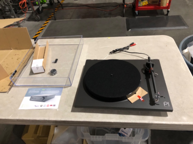 Photo 2 of ***USED - NO POWER CORD 
Rega Planar 1 Turntable (Matte Black)