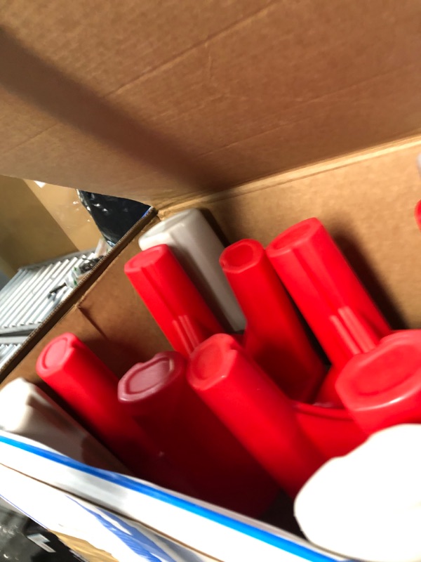 Photo 1 of Step2 Party for Two Table & Chairs Kids' Table and Chairs Set, Gray Red Gray; Red