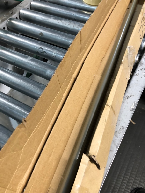 Photo 2 of * used item * incomplete * sold for parts * 
HOTOZON 3/4 Inch Curtain Rod  Antique Silver Telescoping Window Rods(1 Pack), Single Drapery Rod with Finials 