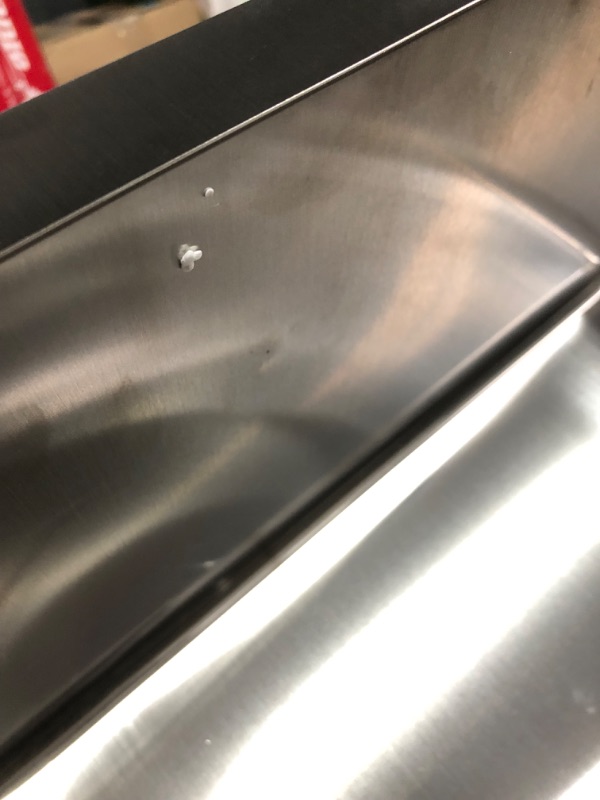 Photo 12 of ***USED - DAMAGED - COVERED IN DENTS***
33-Inch Drop in Workstation Kitchen Sink - VOKIM 33 x22Inch Single Bowl Kitchen Topmount Sink 16 Gauge Stainless Steel