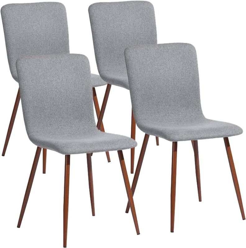 Photo 1 of **COLOR IS TAN NOT GREY**
FurnitureR Scandinavian Dining Chairs Set of 4, TAN 