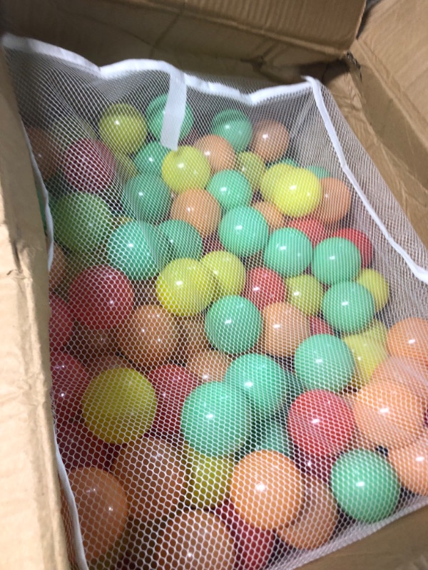 Photo 4 of Click N Play Ball Pit Balls for Kids, Plastic Refill 2.3 Inch Balls, 400 Pack, 5 Pastel Colors, Phthalate and BPA Free, Includes