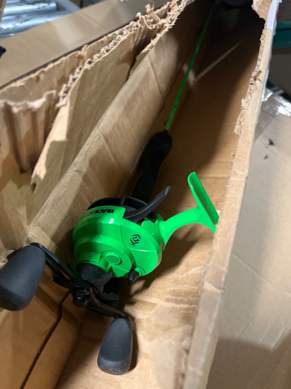 Photo 1 of 13 FISHING - FreeFall Ghost Radioactive Pickle - Inline Ice Fishing Combos Left Hand Retreive 27" L (Light)