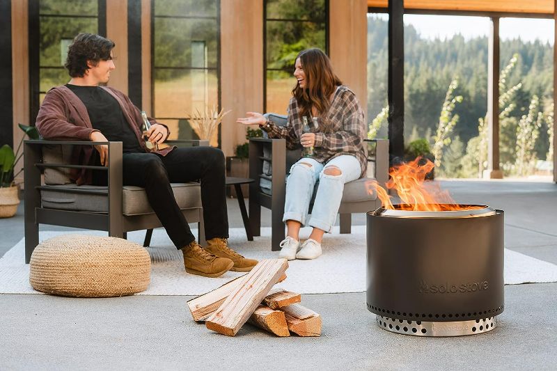 Photo 4 of (READ NOTES) Solo Stove Bonfire 2.0 with Stand, Smokeless Fire Pit | Wood Burning Fireplace w/Removable Ash Pan, Portable Outdoor Firepit 