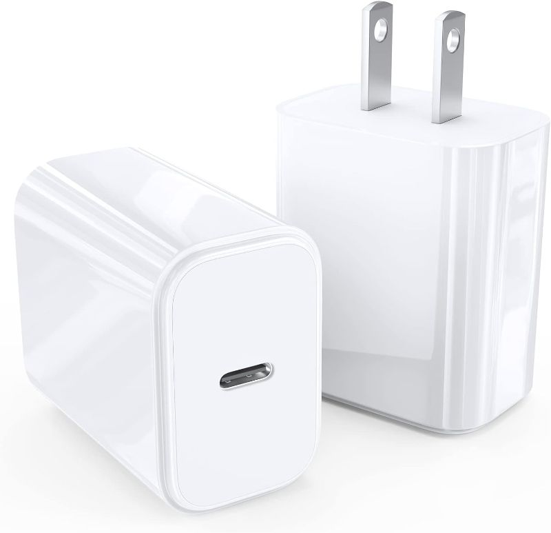 Photo 1 of 20W USB C Charger, JSAUX White 2-Pack