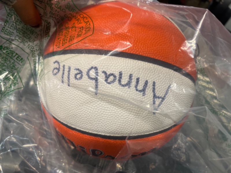 Photo 3 of ***USED - HAS A NAME WRITTEN ON IT - SEE PICTURES***
WILSON WNBA Authentic Series Basketballs Size 5 - 27.5" Indoor/Outdoor//NAME WRITTEN ON IT 