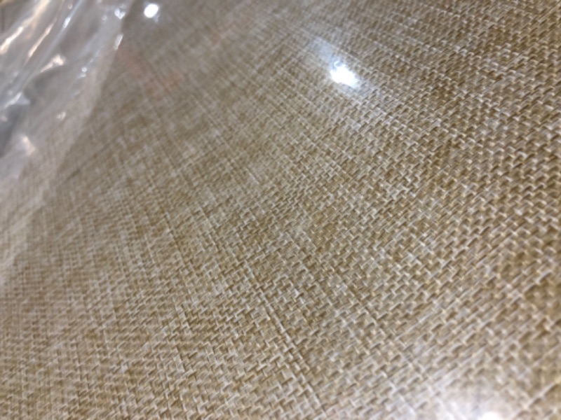 Photo 1 of Deco 79 Metal Rectangle Storage Bench with Cream Burlap Top and Latches, 50" x 16" x 18", Gray