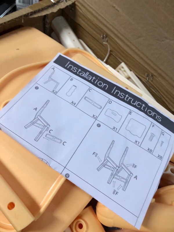 Photo 4 of 2 Pack of Children Chairs 3 Level Height Adjustable for Kid Age 2-8. Maximum Load-Bearing 220LBS Suitable for Family Classroom 