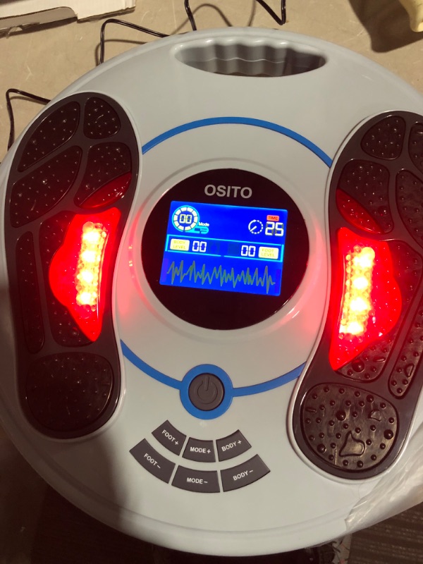 Photo 1 of * used * functional * see images * 
OSITO Foot Circulation Machine, Foot Circulation Stimulator with TENS Units and EMS System, FDA Cleared