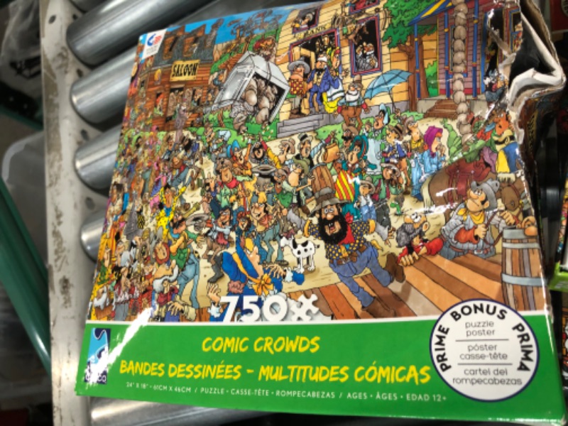 Photo 3 of Ceaco | Comic Crowds | 750 Piece Jigsaw Puzzle Value Pack | Limited Edition | 6 Puzzles Included | Puzzles for Adults