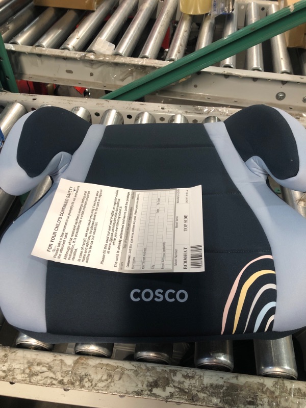 Photo 2 of Cosco Topside Backless Booster Car Seat, Lightweight 40-100 lbs, Rainbow