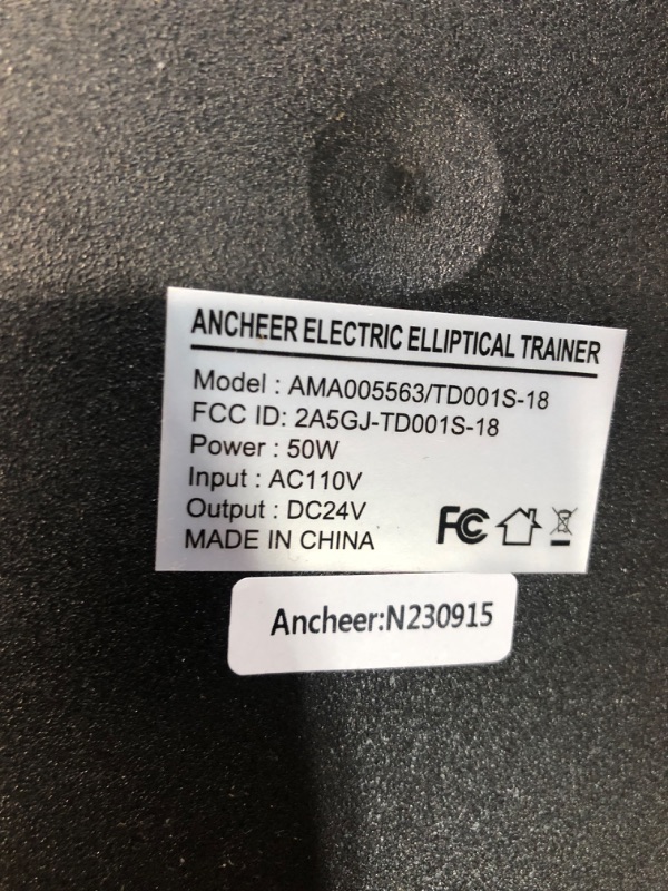 Photo 2 of *PARTS ONLY DOES NOT FUNCTION*
ANCHEER Seated Elliptical Machine black