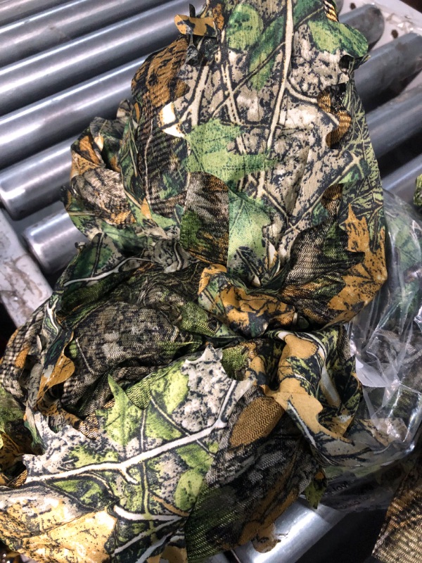 Photo 3 of PELLOR Outdoor Camo Ghillie Suits, 3D Leafy Ghille Suit Hooded Hunting Airsoft Camouflage Gillies Suits 