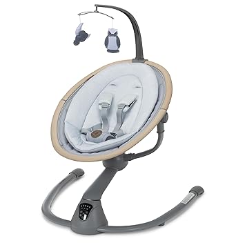 Photo 1 of 4moms MamaRoo Multi-Motion Baby Swing, Bluetooth Baby Swing with 5 Unique Motions, Grey