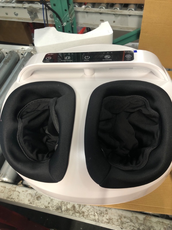 Photo 2 of (MISSING REMOTE) RENPHO Foot Massager Machine with Upgraded Heat and Remote, Fits feet up to Size 12 B-white