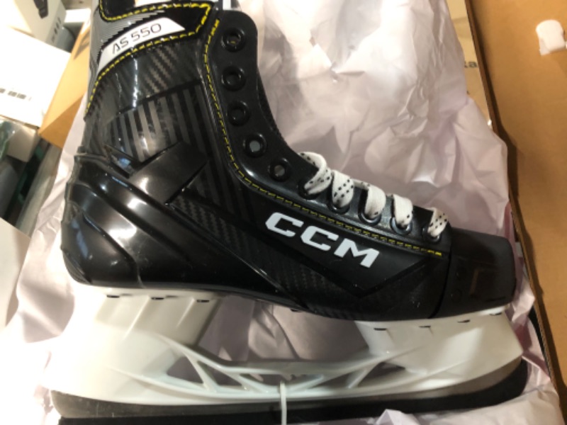 Photo 2 of CCM Hockey Tacks AS-550 Senior Adult Ice Hockey Skates Skate Size 7 (Shoe Size 8.5)