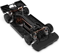 Photo 1 of AMORIL 1/10 Metal On-Road Drift Car Roller, RC Racing 4 Wheel Drive Supercar,Electric Touring Car Chassis Frame 