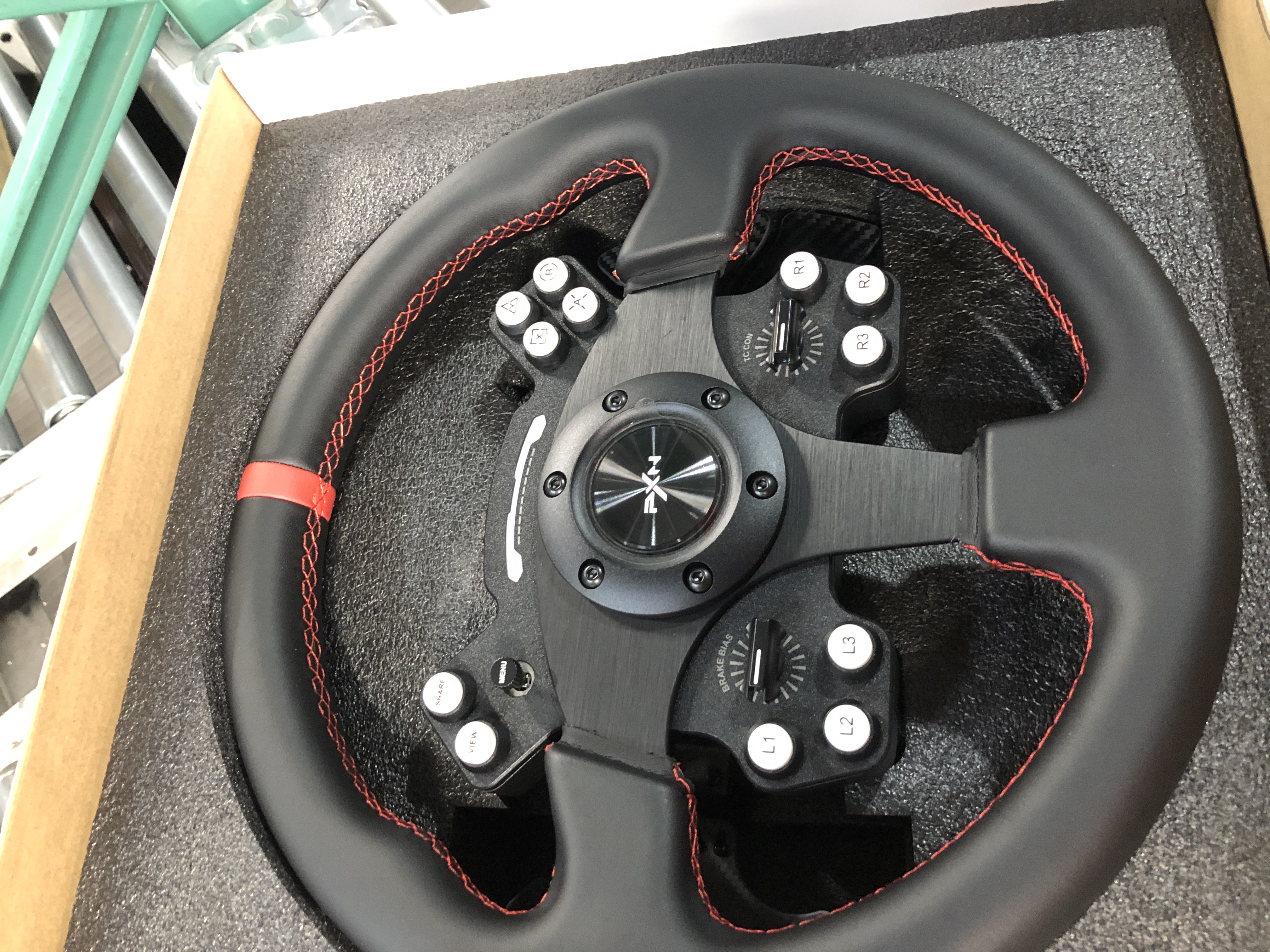 Photo 4 of PXN V12 Lite Direct Drive Force Feedback Racing Wheel - 11" Detachable Wheel, 6Nm Torque, Universal Compatibility for PC, Xbox One, Xbox Series, PS4, and PS5