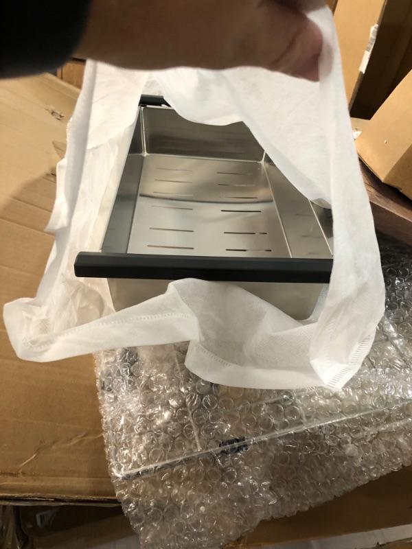 Photo 1 of 33 Inch Black Drop In Kitchen Sink with Glass Rinser-Bokaiya 33x19 Kitchen Sink Drop In Black Stainless Stee
