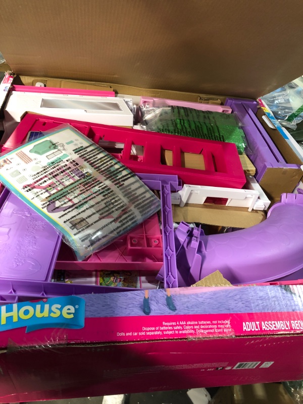 Photo 2 of Barbie Dreamhouse, Doll House Playset with 70+ Accessories Including Transforming Furniture, Elevator, Slide, Lights & Sounds Wheelchair Accessible Elevator