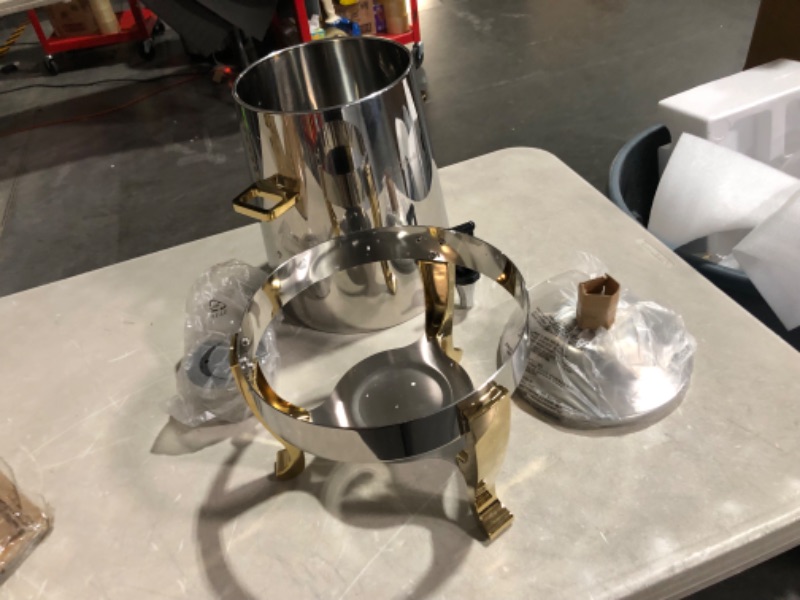 Photo 1 of ***USED - SCRATCHED - POSSIBLY MISSING PARTS***
3 Gallon 48 CupDeluxe Stainless Steel Coffee Chafer Urn 