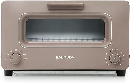 Photo 1 of BALMUDA The Toaster | Steam Oven Toaster | 5 Cooking Modes - Sandwich Bread, Artisan Bread, Pizza, Pastry, Oven | Compact Design | Baking Pan | K01M-CW | Taupe | US Version…