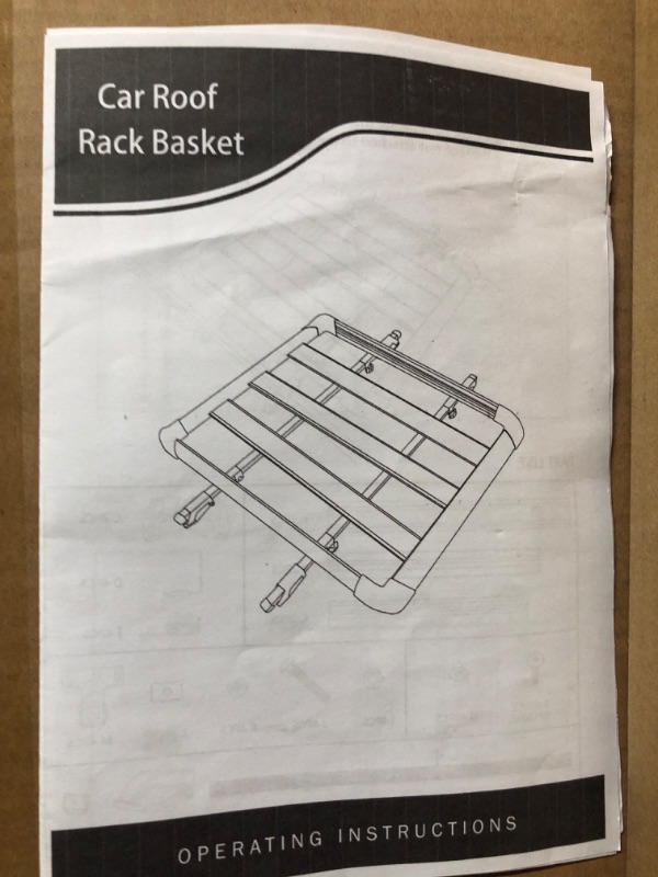 Photo 3 of ***USED***MAXSOUGH 50" Universal Roof Rack Cargo Lightweight Alloy Car Top Luggage Holder Carrier Basket for SUV