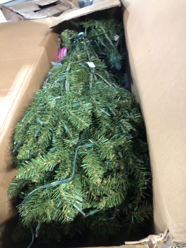 Photo 1 of **NONREFUNDABLE**FOR PARTS OR REPAIR**SEE NOTES**
National Tree Company Pre-Lit Artificial Full Christmas Tree, Green, Dunhill Fir, White Lights, Includes Stand, 6.5 Feet