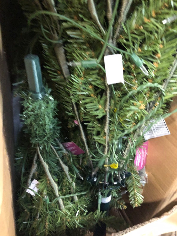 Photo 3 of **NONREFUNDABLE**FOR PARTS OR REPAIR**SEE NOTES**
National Tree Company Pre-Lit Artificial Full Christmas Tree, Green, Dunhill Fir, White Lights, Includes Stand, 6.5 Feet