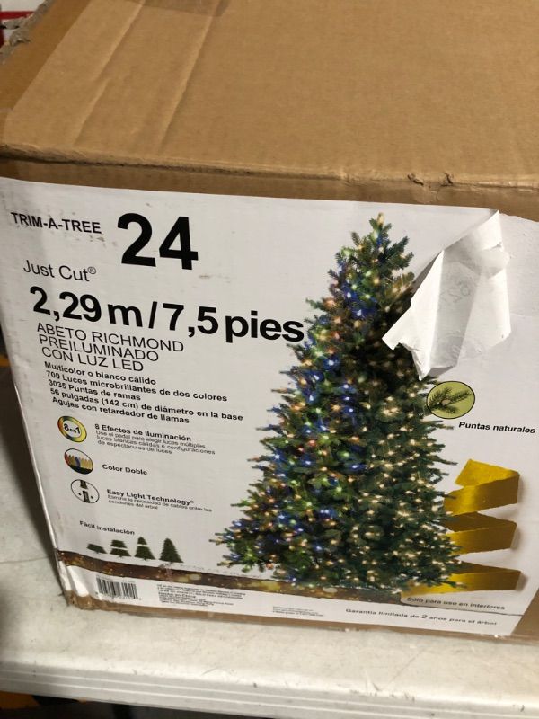 Photo 4 of **LIGHTS DONT WORK**
GE 7.5-ft Richmond Fir Pre-lit Artificial Christmas Tree with LED Lights
