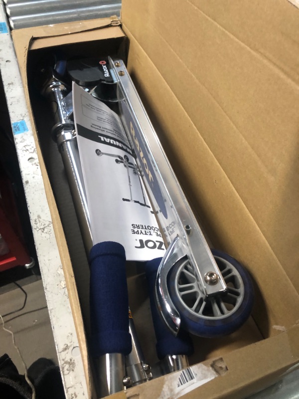 Photo 1 of * damaged wheel * sold for parts * repair * 
Razor A Kick Scooter for Kids – Blue