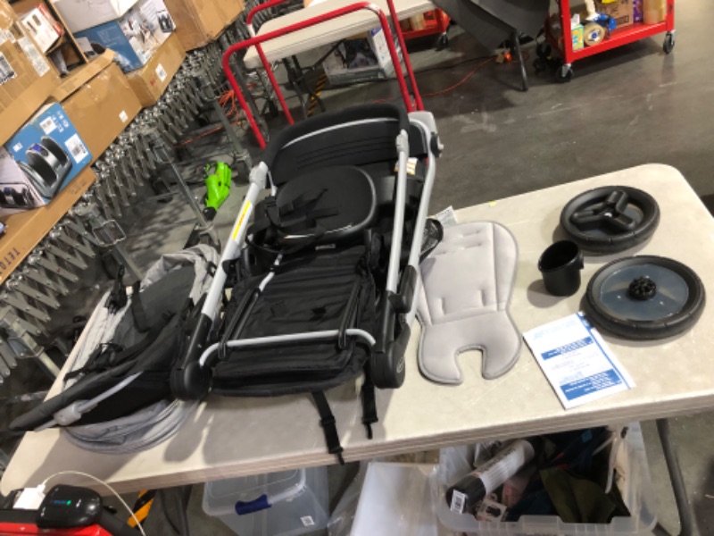 Photo 2 of ***USED - POSSIBLY MISSING PARTS***
Graco Ready2Grow LX 2.0 Double Stroller Features Bench Seat and Standing Platform Options, Clark