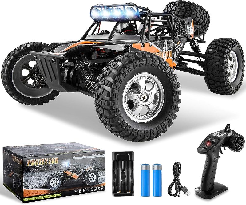 Photo 1 of [STOCK PHOTO FOR REFERENCE]
BEZGAR HB121 Hobby Grade 1:12 Scale Beginner RC Trucks, 4WD High Speed 42 Km/h All Terrains Electric 