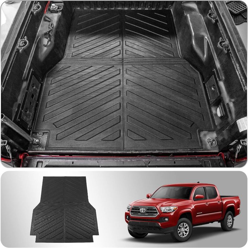 Photo 1 of 

Roll over image to zoom in
Thinzyou Truck Bed Mat Compatible with 2005-2023 Toyota Tacoma Bed Mat Trunk Bed Mat All Weather Trunk Bed Liner 5ft Short Bed 2022 Tacoma Accessorie