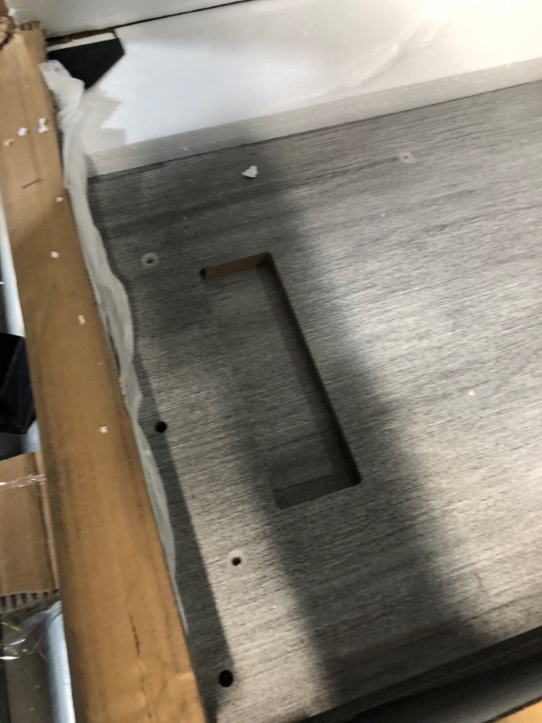 Photo 1 of Aheaplus Small L Shaped Gaming Desk with LED Lights.