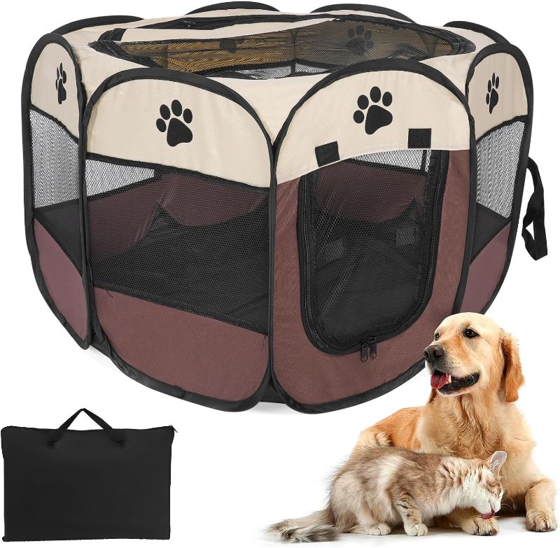 Photo 1 of Octagonal Pet Pen Pet Tent Oxford Cloth Scratch-Resistant 