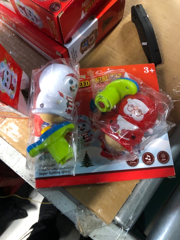 Photo 1 of BEIGUO 4 Pack Christmas Spinning Top Toys 2 boxes
