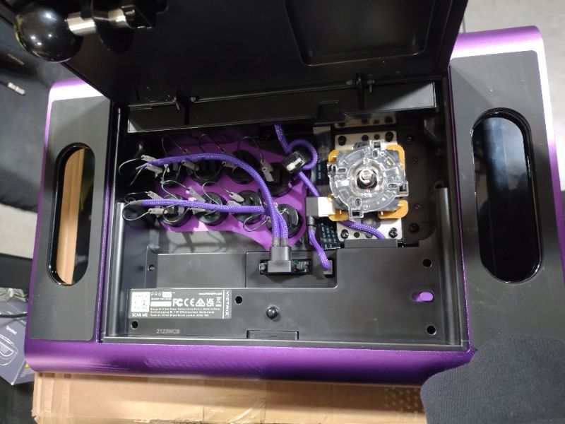 Photo 10 of **Opened/See notes** Victrix by PDP Pro FS Arcade Fight Stick for PlayStation 5 - Purple Pro FS Purple