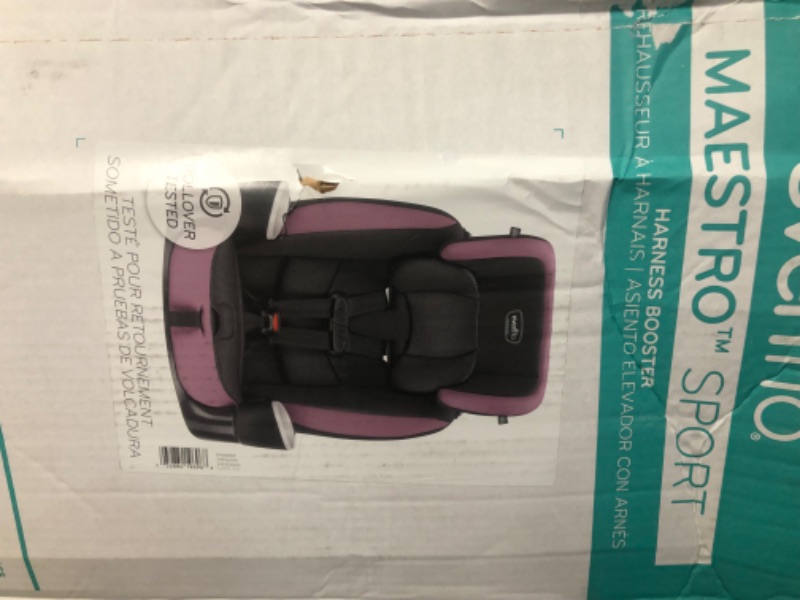 Photo 3 of ARMS ON THE CAR SEAT UNSTABLE***************
Evenflo Maestro Sport Convertible Booster Car Seat, Forward Facing, High Back, 5-Point Harness, For Kids 2 to 8 Years Old, Whitney Pink