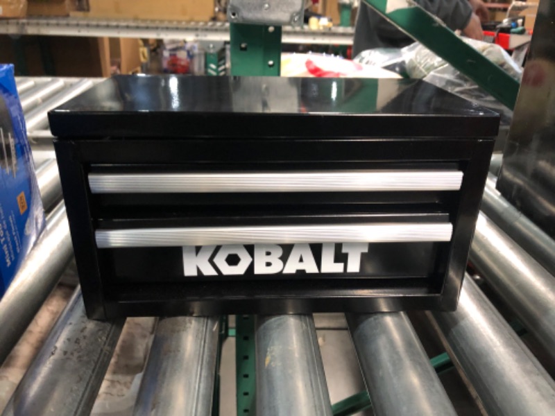 Photo 2 of ***MAJOR DAMAGED - DENTED - SEE PICTURES***
Kobalt Mini 10.83-in Friction 2-Drawer Black Steel Tool Box
