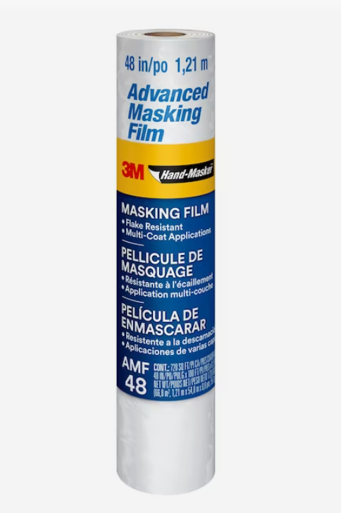 Photo 1 of 3M 48-in x 180-ft Non-adhesive Premium Masking Film
