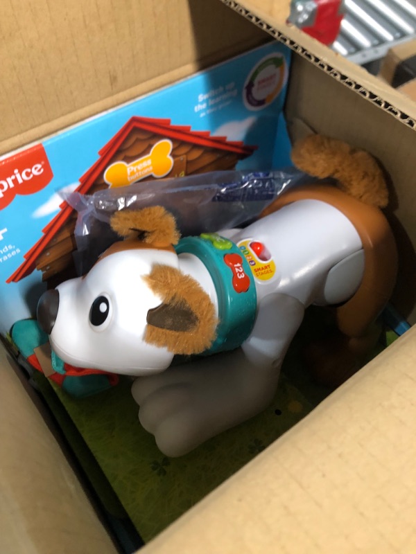 Photo 2 of Fisher-Price Baby Learning Toy 123 Crawl With Me Puppy Electronic Dog With Smart Stages Content & Lights For Ages 6+ Months