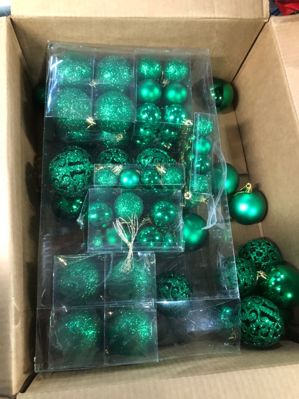 Photo 3 of 100Pack Christmas Balls Ornaments Set, Christmas Tree Ornament