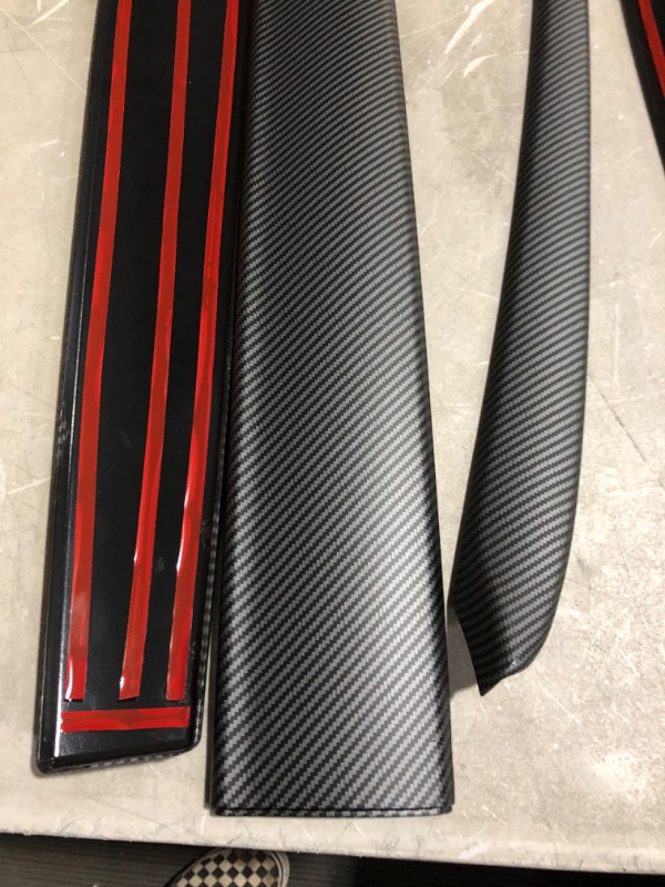 Photo 4 of KKTR-CAR Dashboard Cover Wrap and Front Door Inner Armrest Panel Cover Trim Compatible with Tesla Model Y/ 3