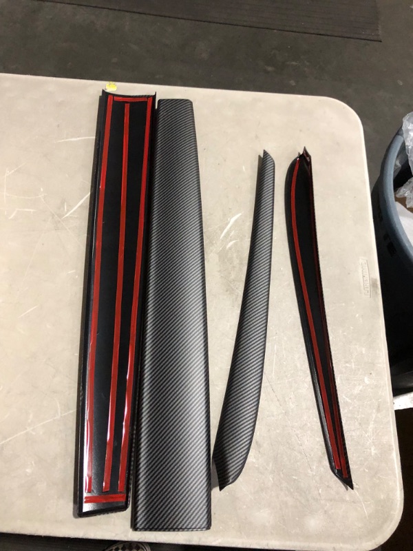 Photo 5 of KKTR-CAR Dashboard Cover Wrap and Front Door Inner Armrest Panel Cover Trim Compatible with Tesla Model Y/ 3