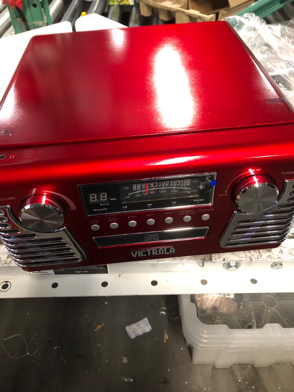 Photo 3 of Victrola 50's Retro Bluetooth Record Player -Red 