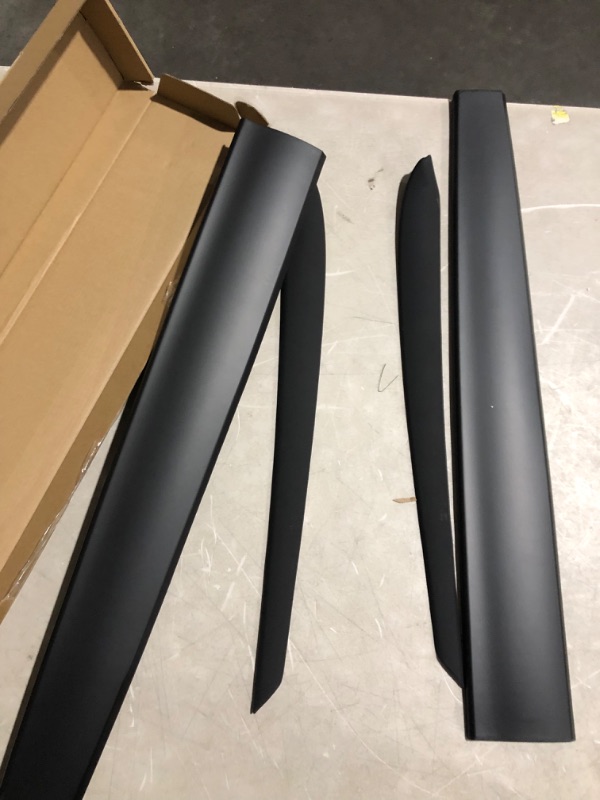 Photo 2 of Dash Wrap Front Door Panel Trim for Tesla Model Y and Model 3 2020 2021 2022 2023 Dashboard Cover(Matte Black)